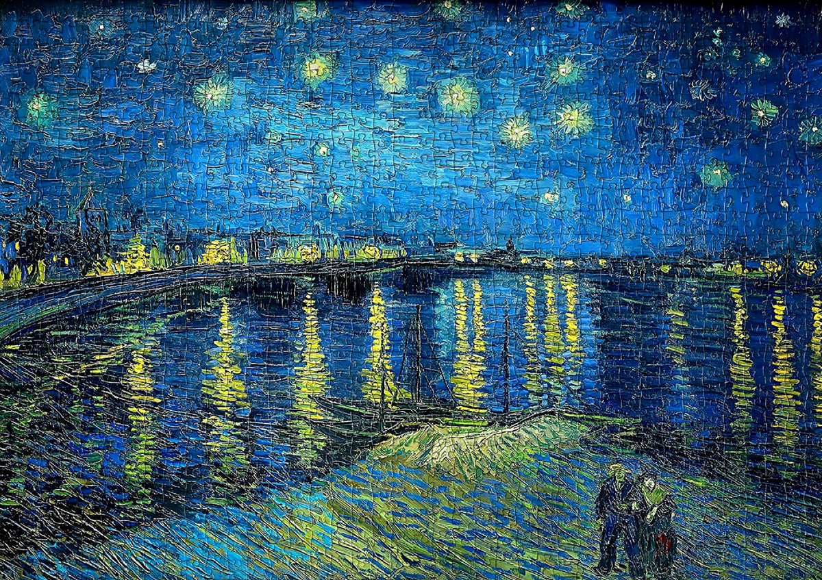 1000 piece Vincent Van Gogh Starry Night Over The Rhone Jigsaw Puzzle