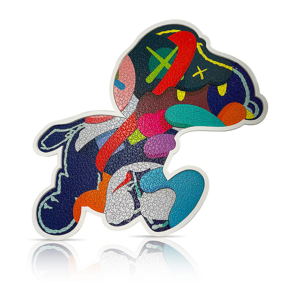 KAWS Stay Steady 1000-piece jigsaw puzzle featuring vibrant pop art design and collectible artwork.