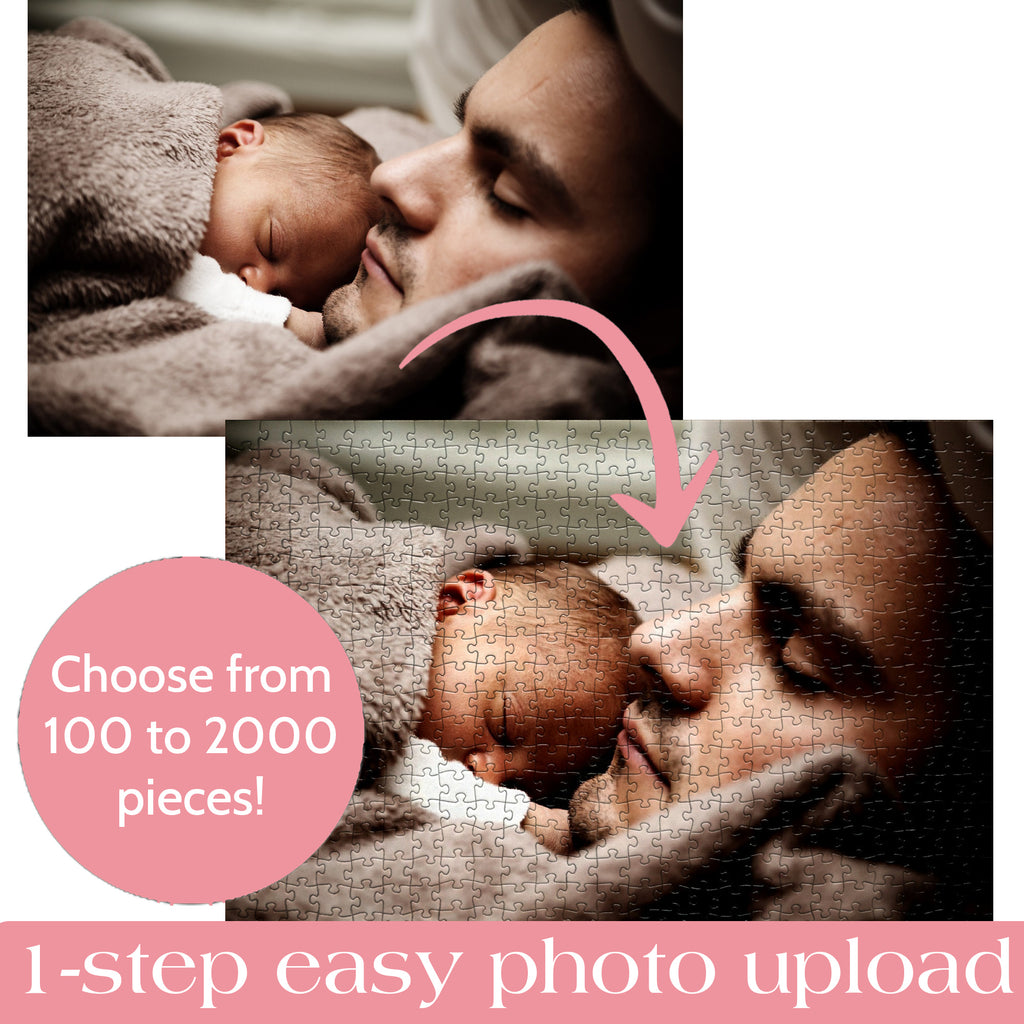 Custom photo jigsaw puzzle with 500 pieces, perfect for puzzle enthusiasts.