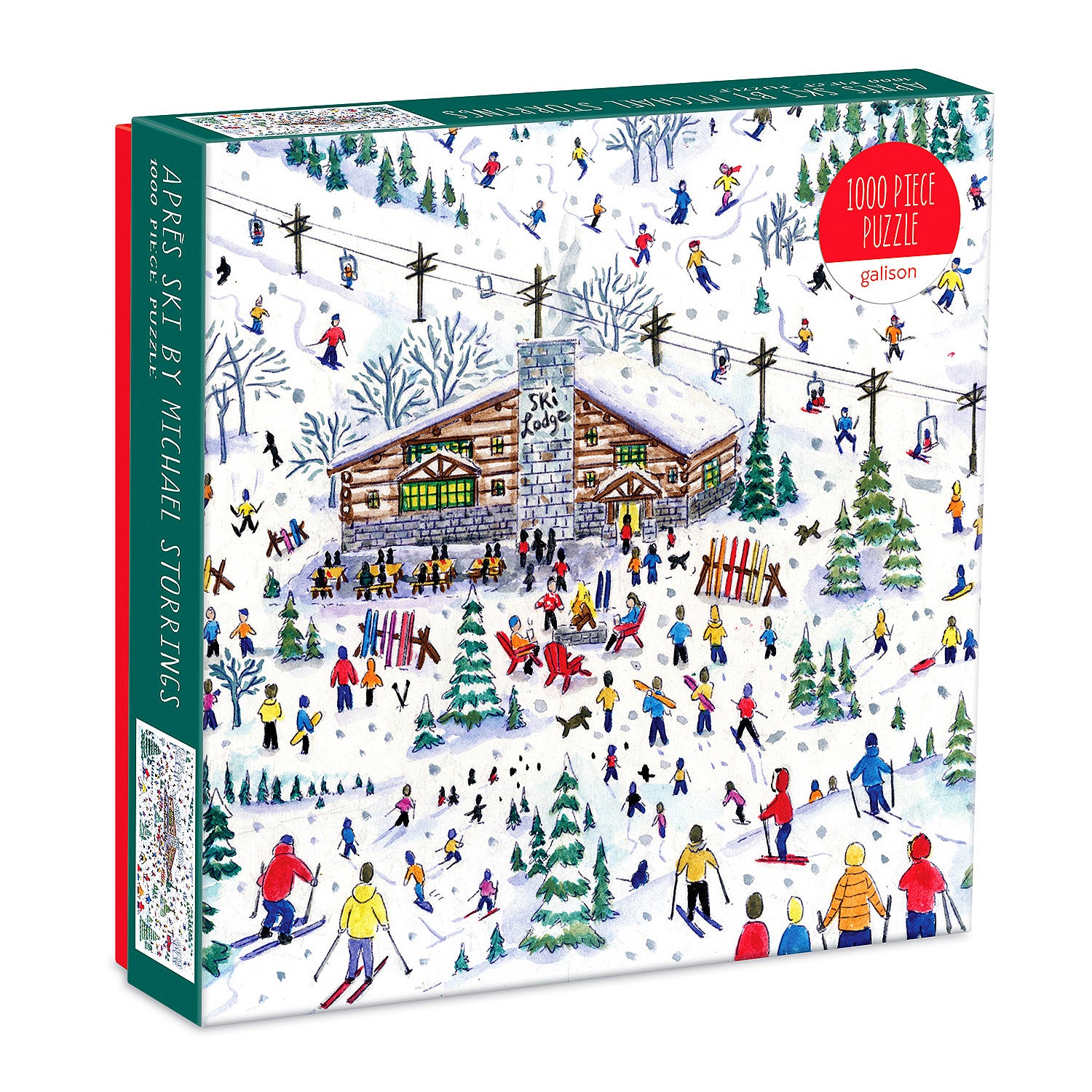 1000-piece Michael Storrings Christmas Aprés Ski Jigsaw Puzzle 