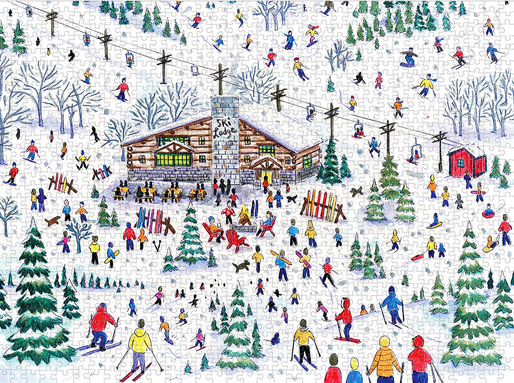 1000-piece Michael Storrings Christmas Apres Ski Jigsaw Puzzle